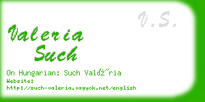 valeria such business card